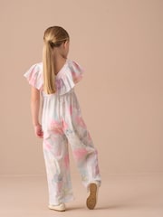 Angel & Rocket Green Gracie Multi Cape Collar Jumpsuit - Image 2 of 9