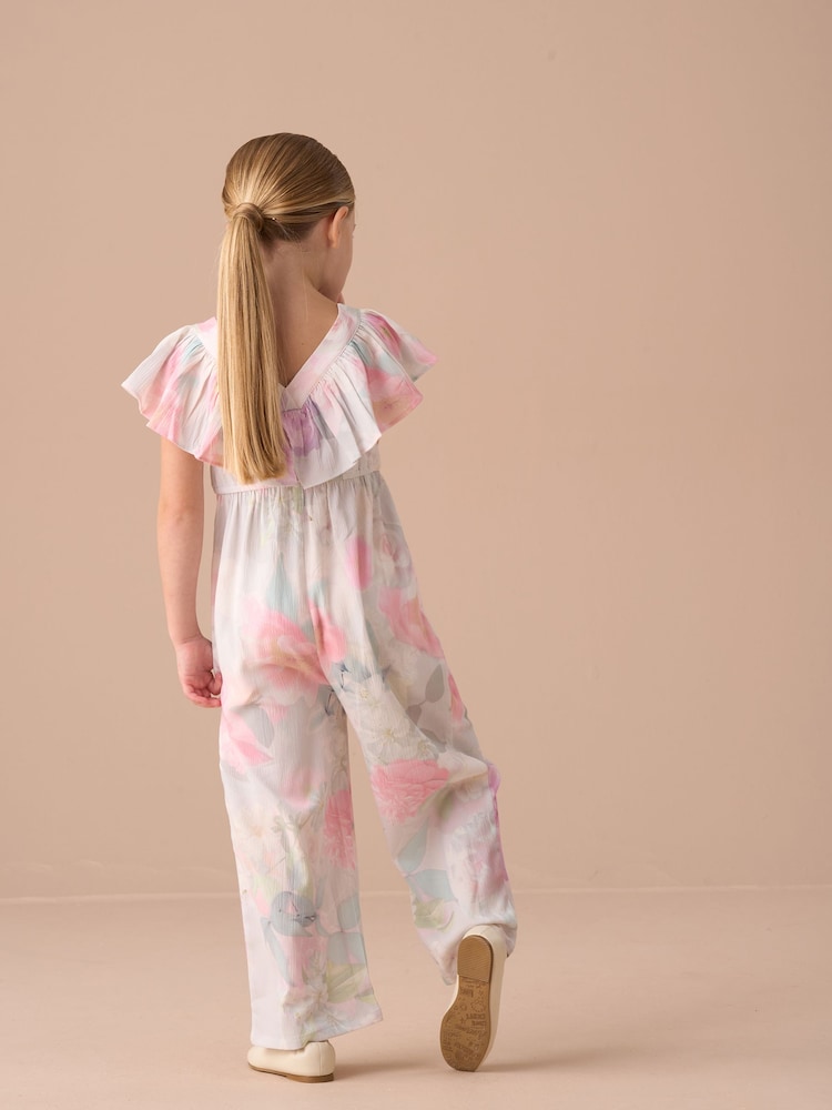 Angel & Rocket Green Gracie Multi Cape Collar Jumpsuit - Image 2 of 9