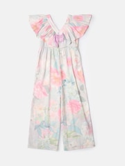 Angel & Rocket Green Gracie Multi Cape Collar Jumpsuit - Image 8 of 9