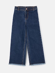 Angel & Rocket Blue Paloma Blue Heart Pocket Cropped Jeans - Image 5 of 7