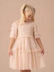 Angel & Rocket Pink Beau Embroidered Boho Dress - Image 1 of 8
