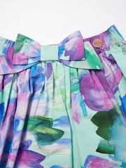 Angel & Rocket Green Darcy Mint Petal Print 100% Cotton Skirt - Image 11 of 11