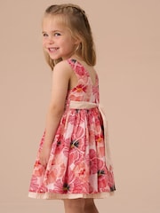 Angel & Rocket Bella koraalrode Jurk met strikceintuur en bloomer set - Image 3 of 4