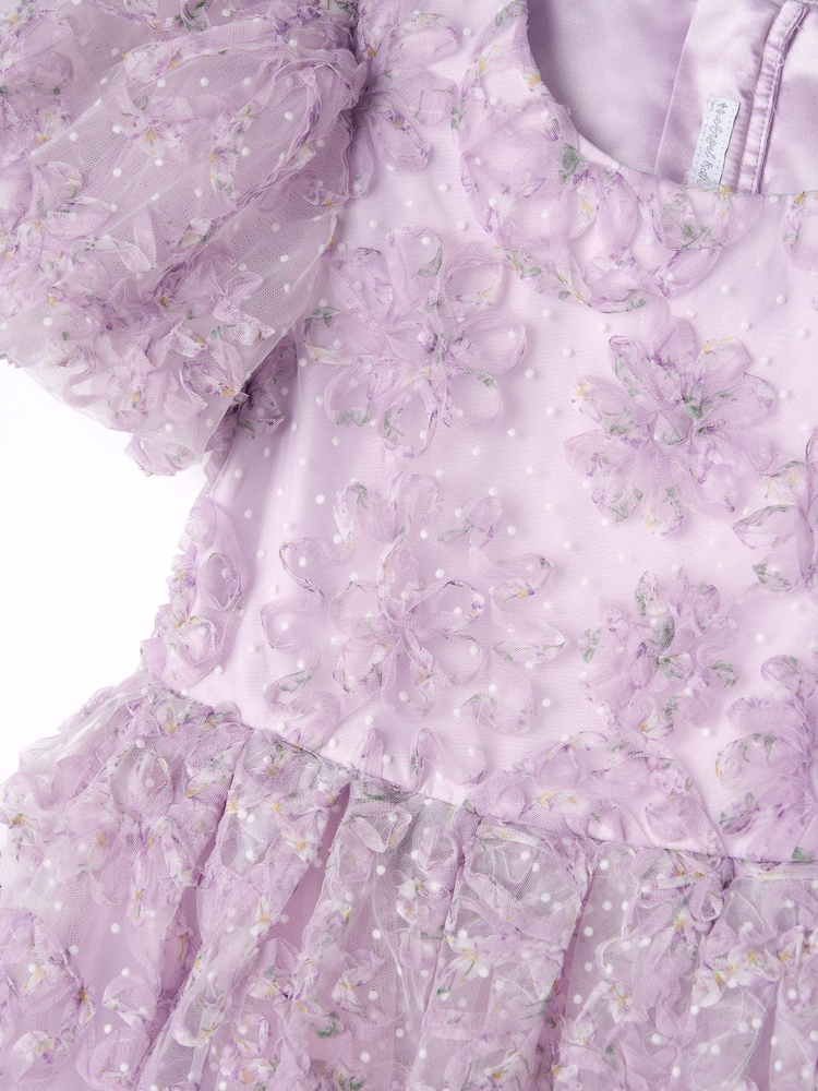 Lila - Angel & Rocket – Ines – Kleid mit verzierten Puffärmeln, Lila - Bild 6 von 6 Lila - Angel & Rocket – Ines – Kleid mit verzierten Puffärmeln, Lila - Bild 6 von 6