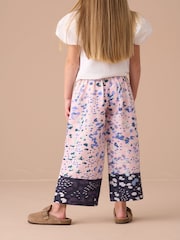 Angel & Rocket Light Pink Fleur Printed Wide Leg Trousers - Image 2 of 6