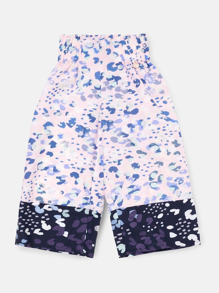 Angel & Rocket Light Pink Fleur Printed Wide Leg Trousers - Image 4 of 6