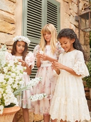 Angel & Rocket Cream Delphine Embellished Swing Dress - Image 11 of 19