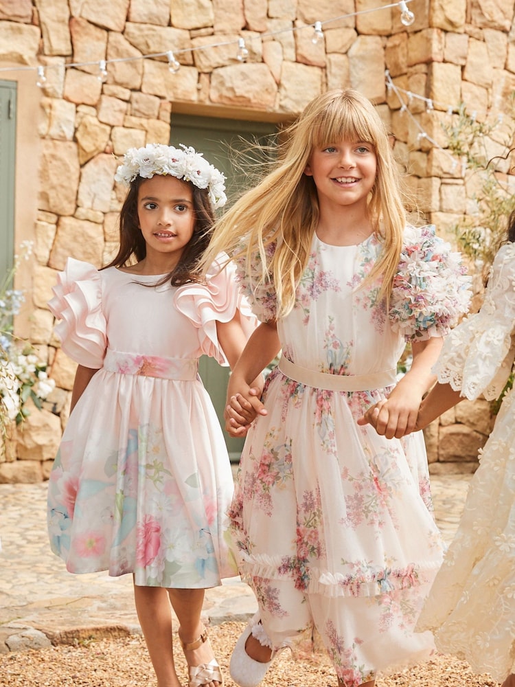 Angel & Rocket Cream Delphine Embellished Swing Dress - Image 12 of 19