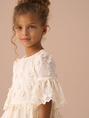 Angel & Rocket Cream Delphine Embellished Swing Dress - Image 16 of 19