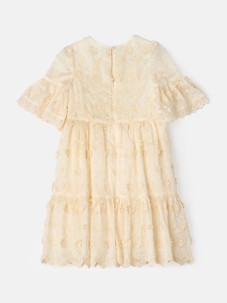 Angel & Rocket Cream Delphine Embellished Swing Dress - Image 18 of 19