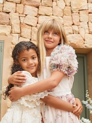 Angel & Rocket Cream Delphine Embellished Swing Dress - Image 3 of 19