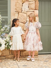 Angel & Rocket Cream Delphine Embellished Swing Dress - Image 5 of 19
