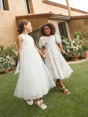 Angel & Rocket White Charlotte Ballerina Bow Dress - Image 10 of 25