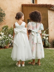 Angel & Rocket White Charlotte Ballerina Bow Dress - Image 11 of 25