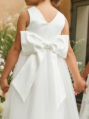 Angel & Rocket White Charlotte Ballerina Bow Dress - Image 12 of 25