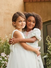 Angel & Rocket White Charlotte Ballerina Bow Dress - Image 18 of 25