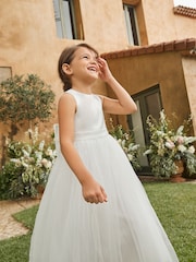 Angel & Rocket White Charlotte Ballerina Bow Dress - Image 2 of 25