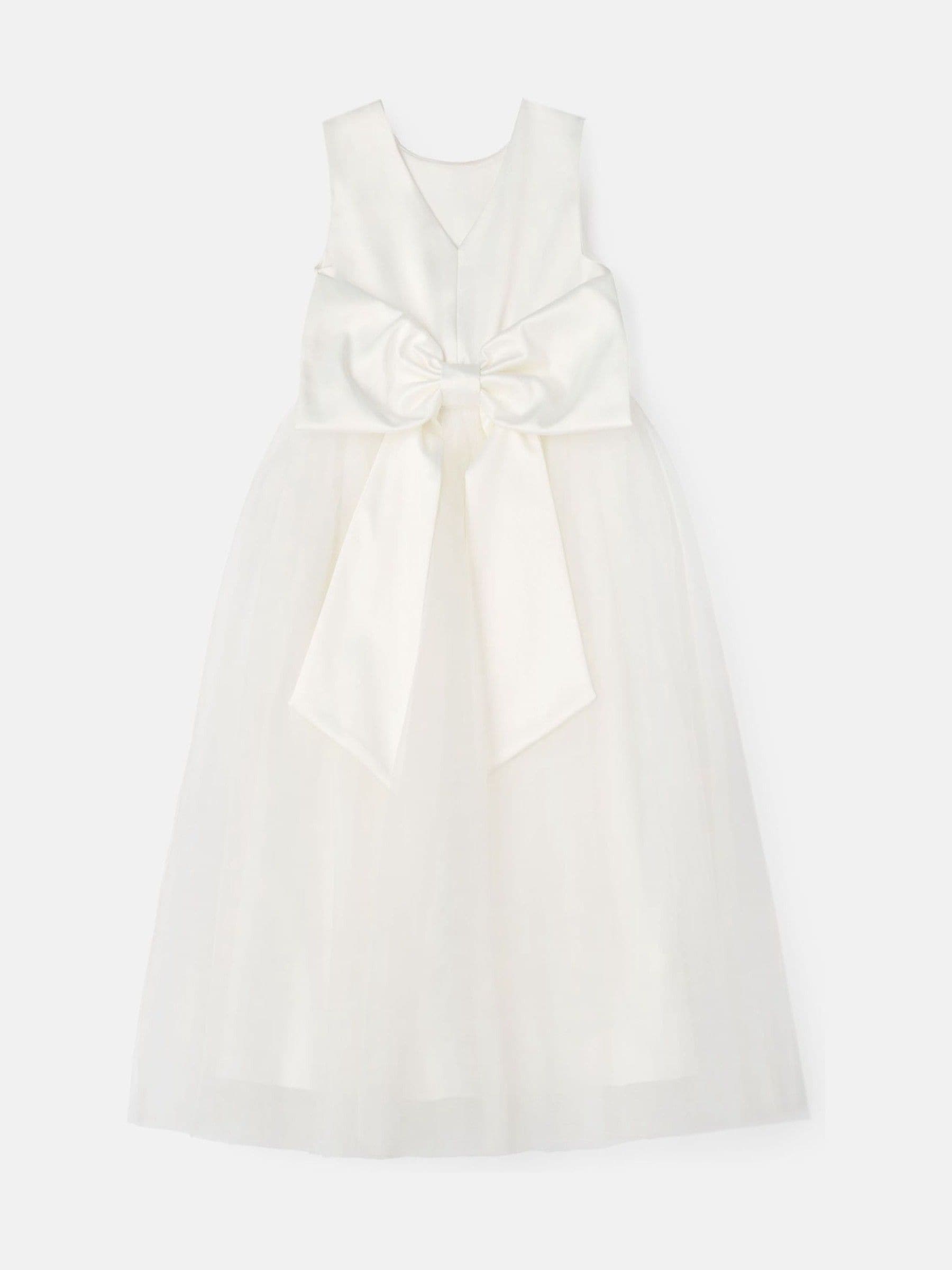 Buy Angel & Rocket White Charlotte Ballerina Bow Dress from