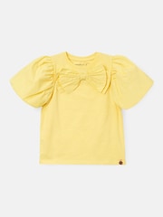 Angel & Rocket Yellow Aofie Bow T-Shirt - Image 5 of 7