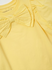 Angel & Rocket Yellow Aofie Bow T-Shirt - Image 7 of 7