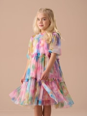 Rosa - Angel & Rocket Cara Printed Swing Mesh Dress - Imagen 1 de 8