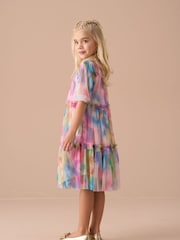 Rosa - Angel & Rocket Cara Printed Swing Mesh Dress - Imagen 2 de 8