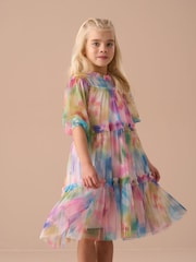Rosa - Angel & Rocket Cara Printed Swing Mesh Dress - Imagen 3 de 8