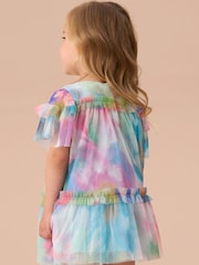 Angel & Rocket Eleanor Multi Print Mesh Dress And Bloomer Set - Imagen 2 de 3