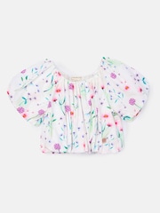 Blusa de algodón 100 % con diseño de dientes de león Perla de Angel & Rocket - Imagen 5 de 7