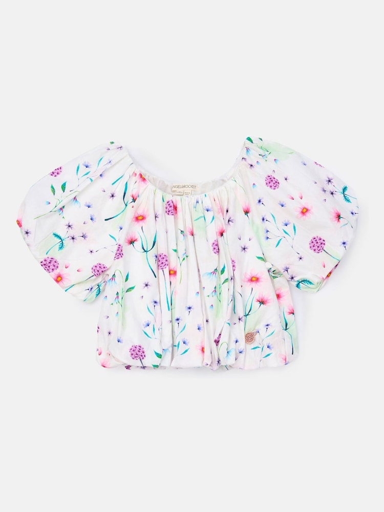 Angel & Rocket Perla Puff Ball 100% Cotton Blouse - Image 5 of 7