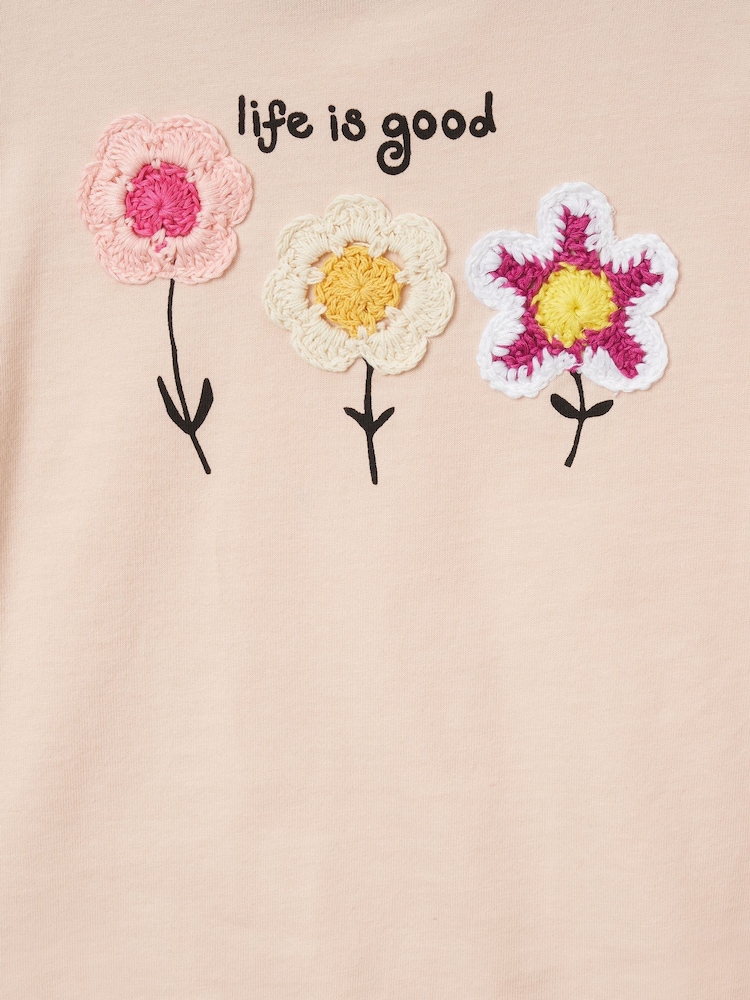 Angel & Rocket Orange Daisy Pleat Sleeve Top - Image 6 of 6