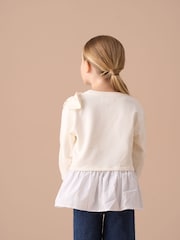 Angel & Rocket Grey Lauren Layered Wrap Jumper - Image 3 of 8