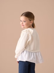 Angel & Rocket Grey Lauren Layered Wrap Jumper - Image 4 of 8
