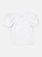 Angel & Rocket White Reene Puff Sleeve Top - Image 5 of 6