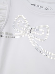 Angel & Rocket White Reene Puff Sleeve Top - Image 6 of 6