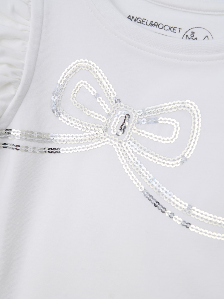 Angel & Rocket White Reene Puff Sleeve Top - Image 6 of 6