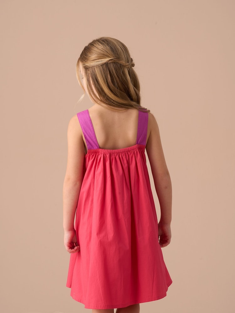 Angel & Rocket Pink Libby Pink Bow Swing Dress - Image 2 of 5