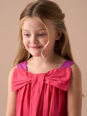 Angel & Rocket Pink Libby Pink Bow Swing Dress - Image 4 of 5