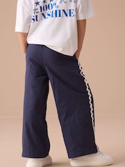 Angel & Rocket Blue Erica Linen Blend Trousers - Image 3 of 7