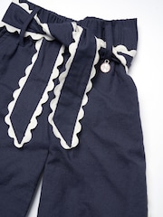 Angel & Rocket Blue Erica Linen Blend Trousers - Image 7 of 7