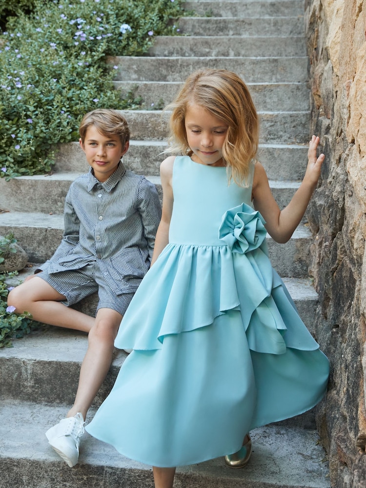 Angel & Rocket Green Lourdes Corsage Waist Dress - Image 1 of 10