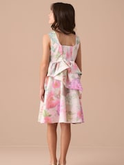 Angel & Rocket Lilah Peplum Tiered Print Dress - Image 3 of 14