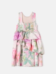 Angel & Rocket Lilah Peplum Tiered Print Dress - Image 6 of 14