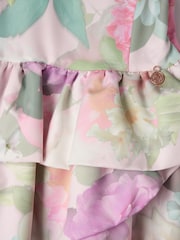 Angel & Rocket Lilah Peplum Tiered Print Dress - Image 7 of 14