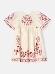 Angel & Rocket Nude Reyna Embroidered Swing Dress - Image 3 of 5