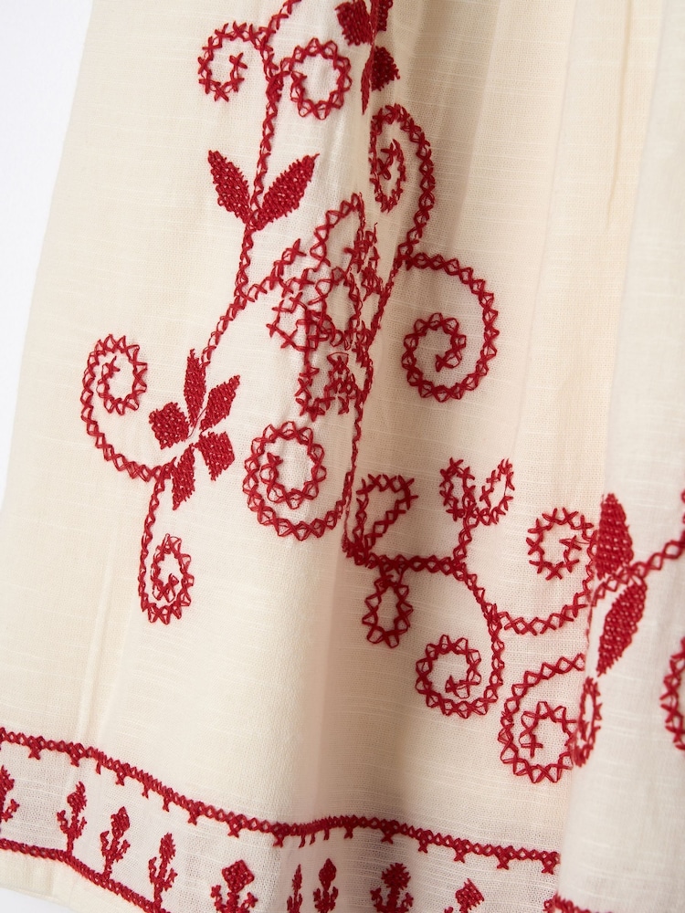 Angel & Rocket Nude Reyna Embroidered Swing Dress - Image 5 of 5