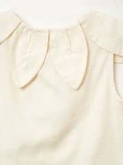 Angel & Rocket White Margaux Ivory Petal Collar 100% Cotton Top - Image 8 of 8