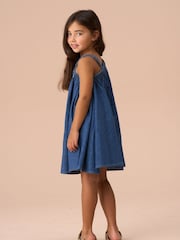 Angel & Rocket Blue Marnie Denim Corsage Swing Dress - Image 2 of 5