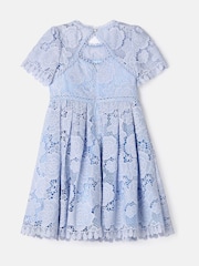 Angel & Rocket Blue Mavea Collared Lace Dress - Image 7 of 8