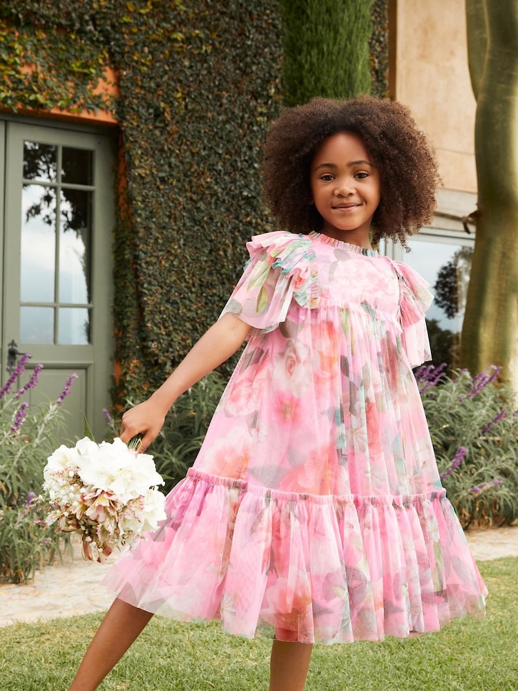 فستان Tulle مزيّن بطبعة من Angel & Rocket - Image 11 of 19